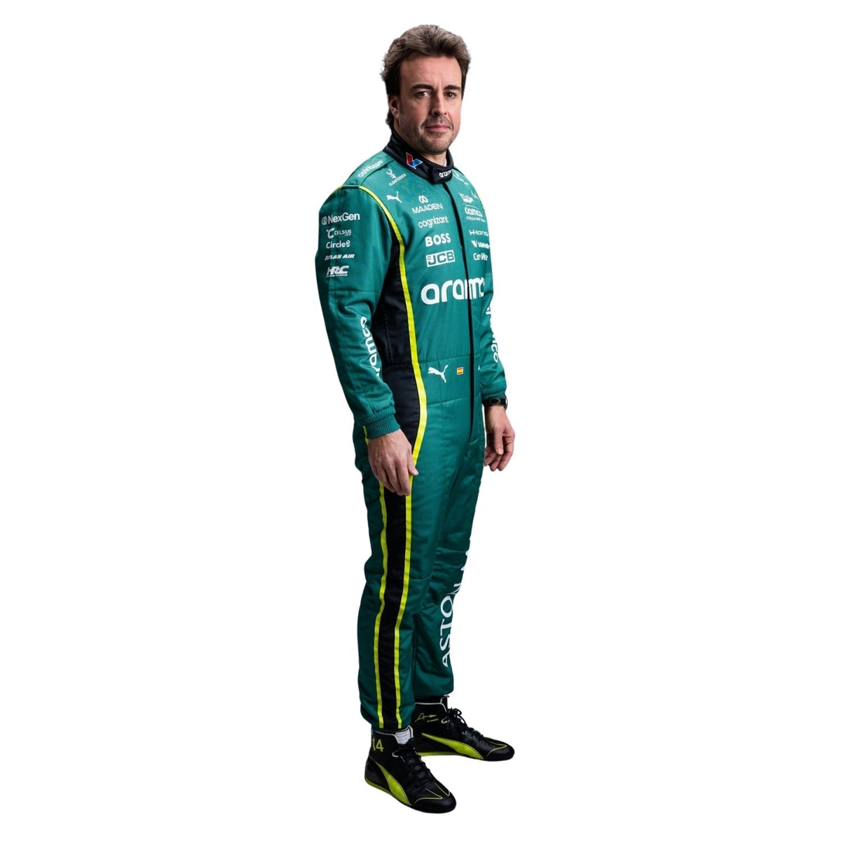 Fernando Alonso Racing Suit Replica 2026: fernando Alonso F1 Race Replica Aston Martin Grand Prix Suit.
