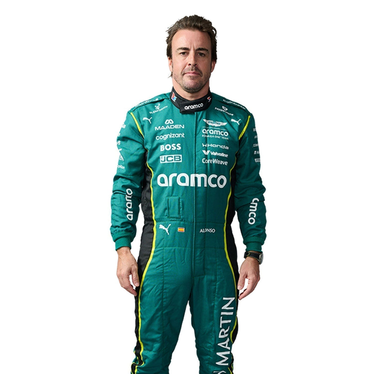 Fernando Alonso Racing Suit Replica 2026: fernando Alonso F1 Race Replica Aston Martin Grand Prix Suit.