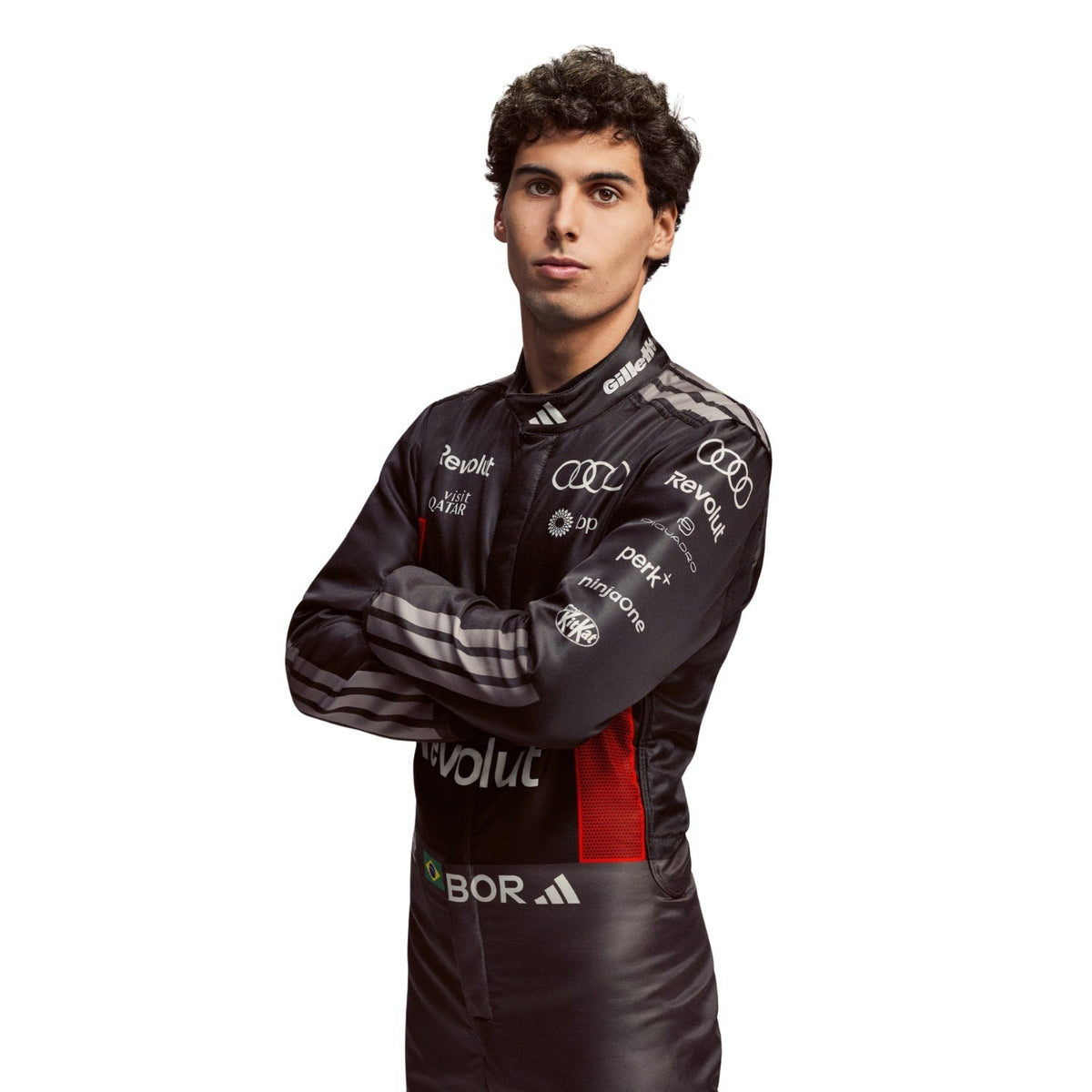 Gabriel Bortoleto Racing Suit Replica 2026: gabriel Bortoleto F1 Race Audi Motorsport Suit.