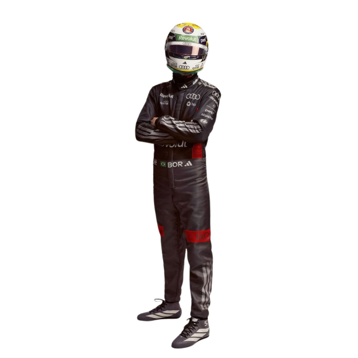 Gabriel Bortoleto Racing Suit Replica 2026: gabriel Bortoleto F1 Race Audi Motorsport Suit.