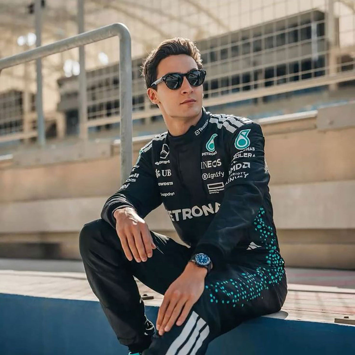 2025 George Russell Racing Suit Replica: george Russell F1 Race Replica Mercedes Driver Suit.