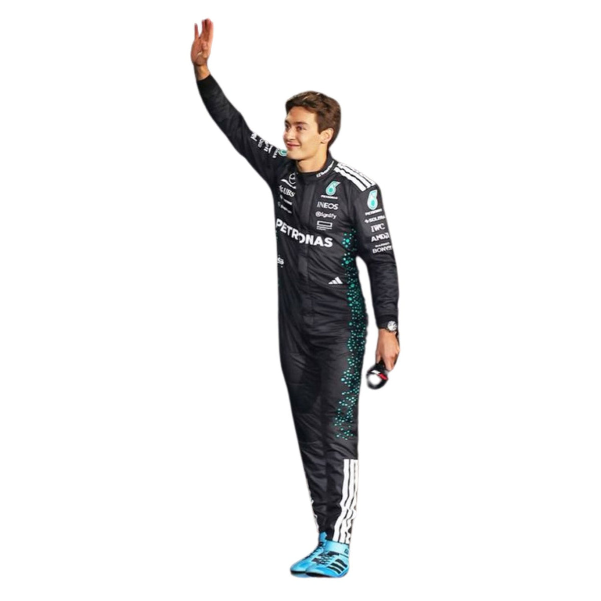 2025 George Russell Racing Suit Replica: george Russell F1 Race Replica Mercedes Driver Suit.