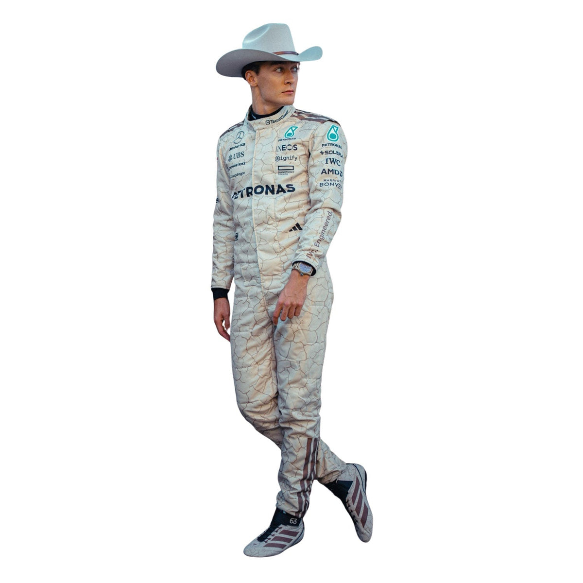George Russell Usa Austin GP 2025 Racing Suit Replica: george Russell F1 Race Replica Mercedes USA Austin GP Grand Prix Suit.