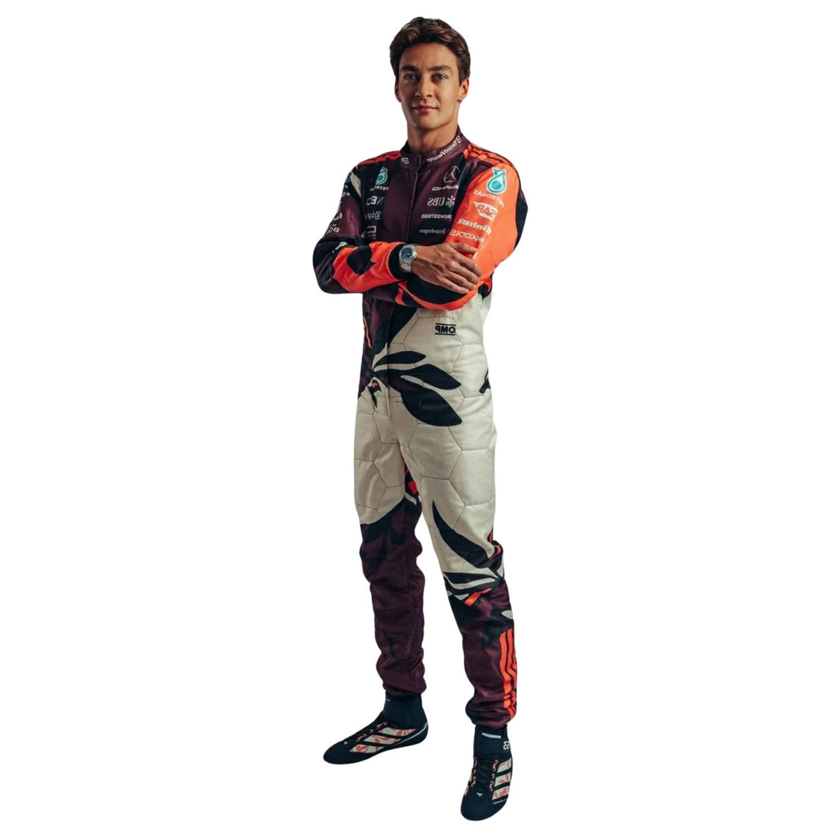 2025 Racing Suit Replica – George Russell Miami GP: george Russell F1 Race Replica Mercedes Miami GP Grand Prix Suit.