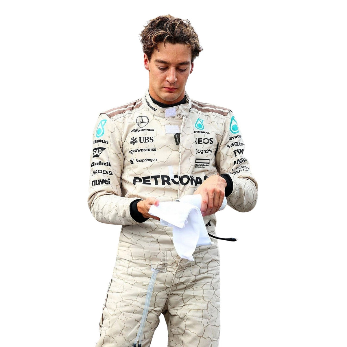 George Russell Usa Austin GP 2025 Racing Suit Replica: george Russell F1 Race Replica Mercedes USA Austin GP Grand Prix Suit.