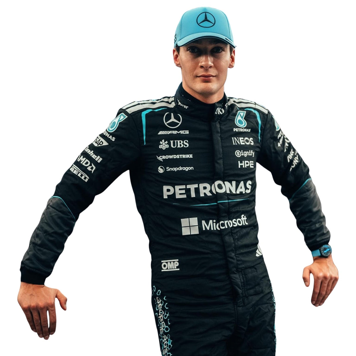 George Russell 2026 Racing Suit Replica: george Russell F1 Race Mercedes Grand Prix Suit.