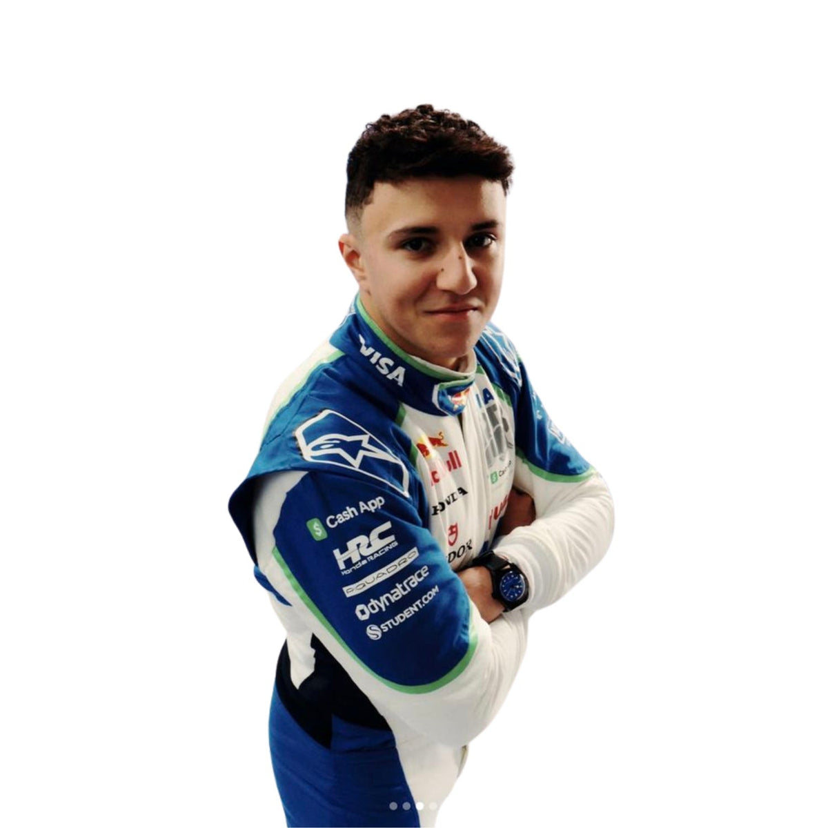 Isack Hadjar 2025 Racing Suit Replica: isack Hadjar F1 Race Replica VCARB Driver Suit.