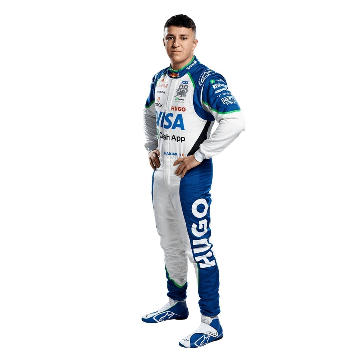 Isack Hadjar 2025 Racing Suit Replica: isack Hadjar F1 Race Replica VCARB Driver Suit.
