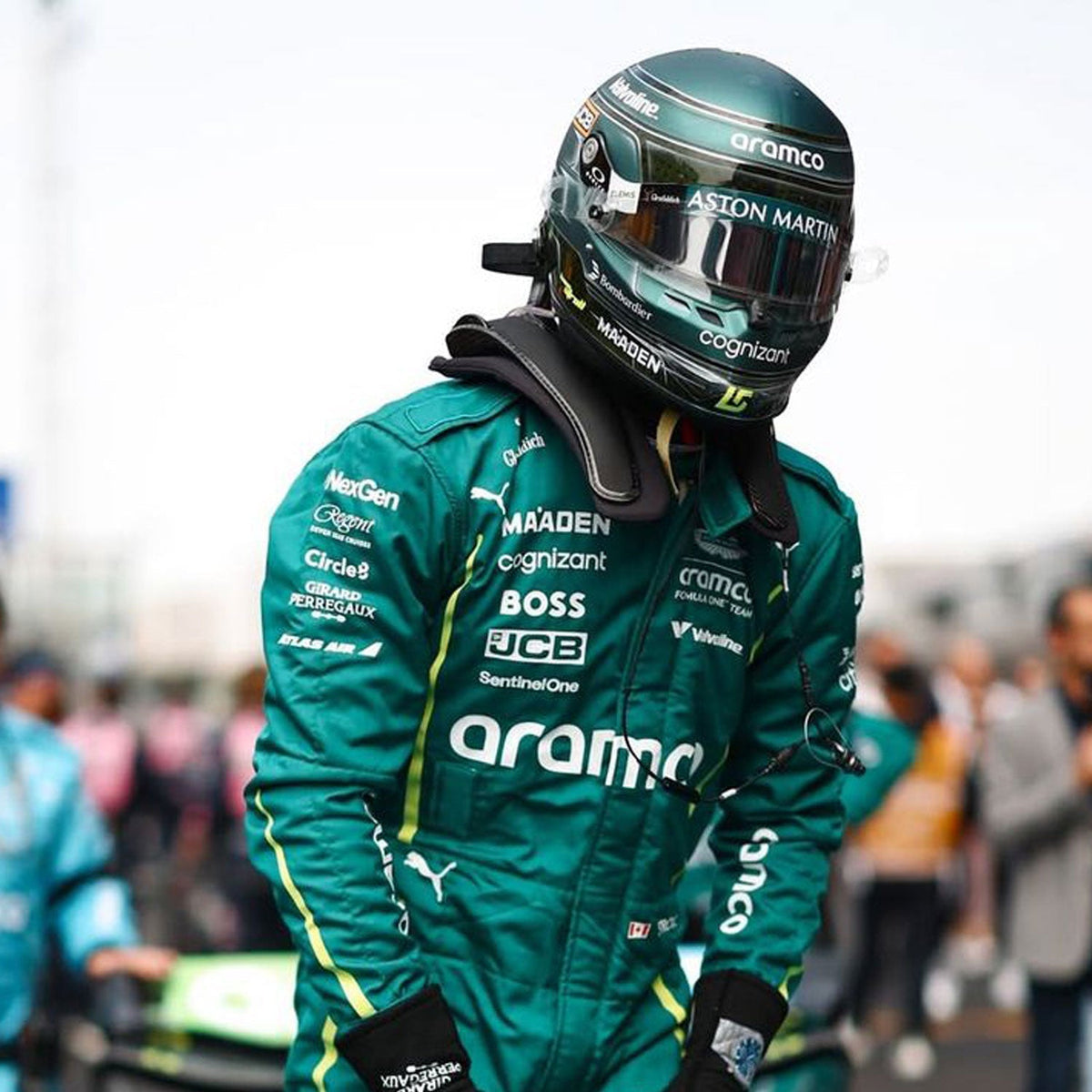 Lance Stroll Racing Suit Replica 2025: lance Stroll F1 Race Aston Martin Motorsport Suit.