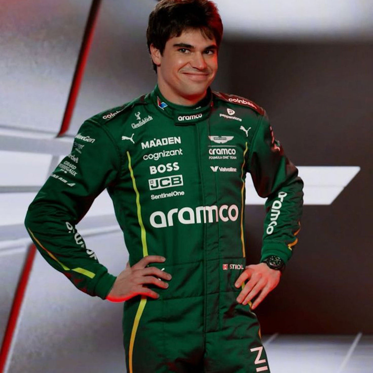 Lance Stroll Racing Suit Replica 2025: lance Stroll F1 Race Aston Martin Motorsport Suit.