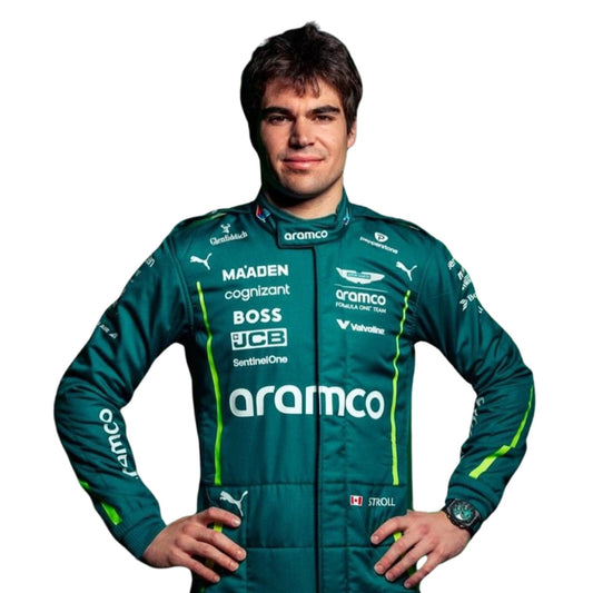 Lance Stroll Racing Suit Replica 2025: lance Stroll F1 Race Aston Martin Motorsport Suit.