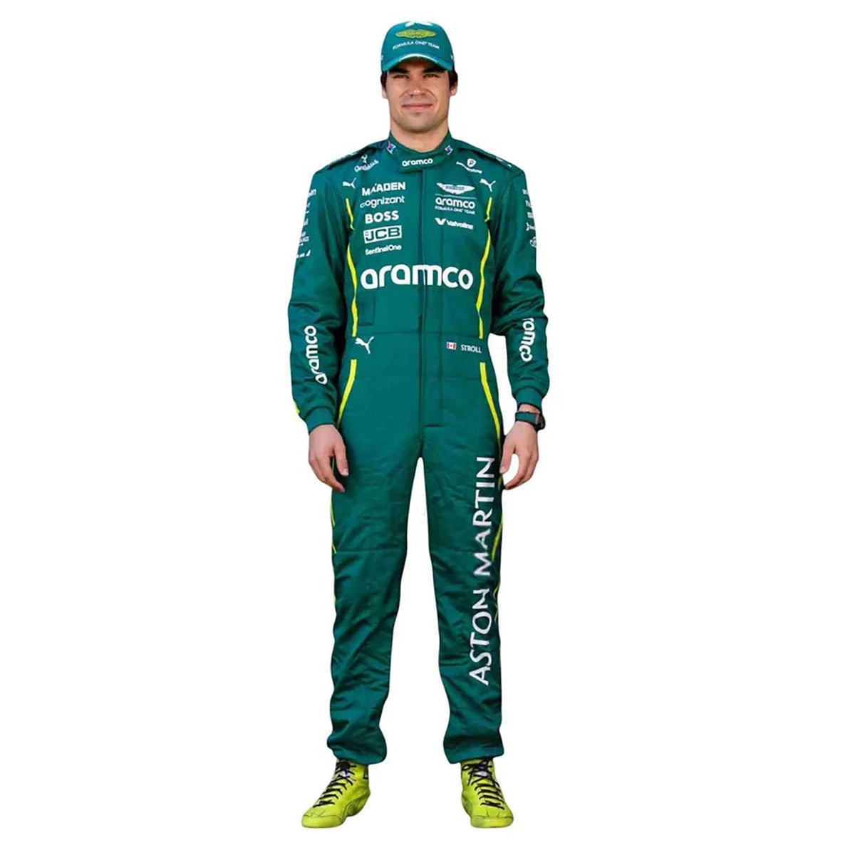 Lance Stroll Racing Suit Replica 2025: lance Stroll F1 Race Aston Martin Motorsport Suit.