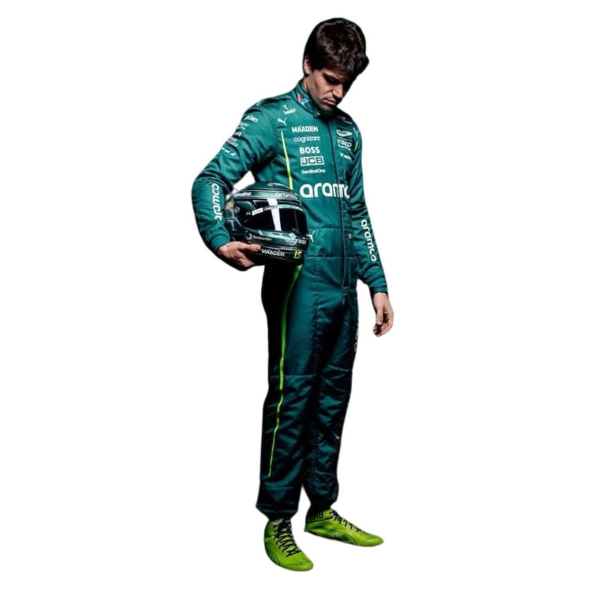 Lance Stroll Racing Suit Replica 2025: lance Stroll F1 Race Aston Martin Motorsport Suit.