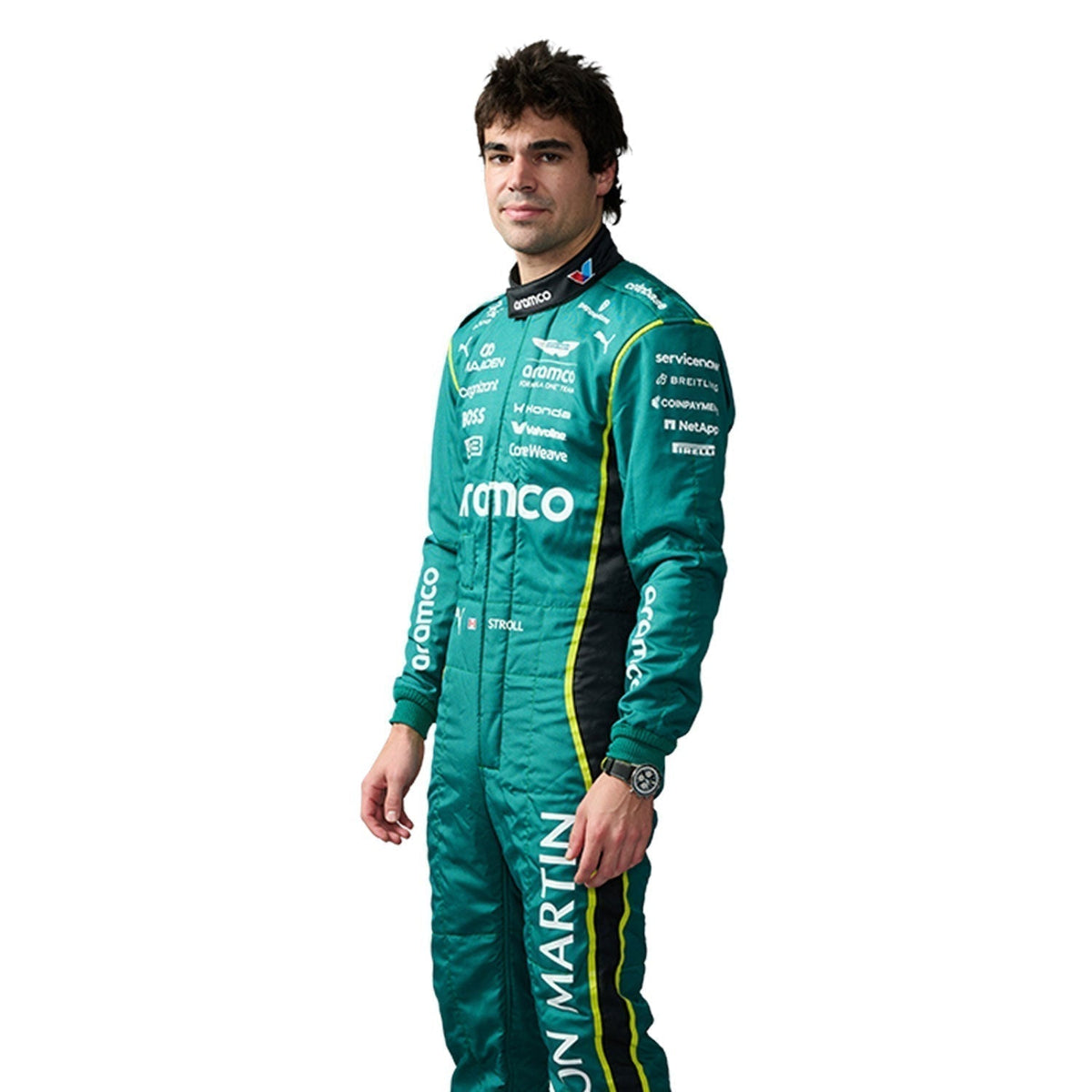 2026 Lance Stroll Racing Suit Replica: lance Stroll F1 Race Replica Aston Martin Grand Prix Suit.