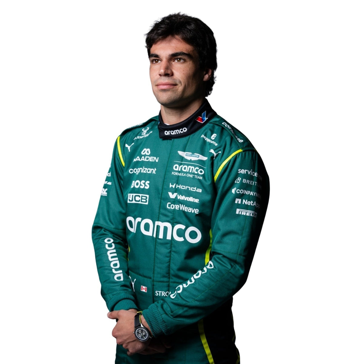 2026 Lance Stroll Racing Suit Replica: lance Stroll F1 Race Replica Aston Martin Grand Prix Suit.
