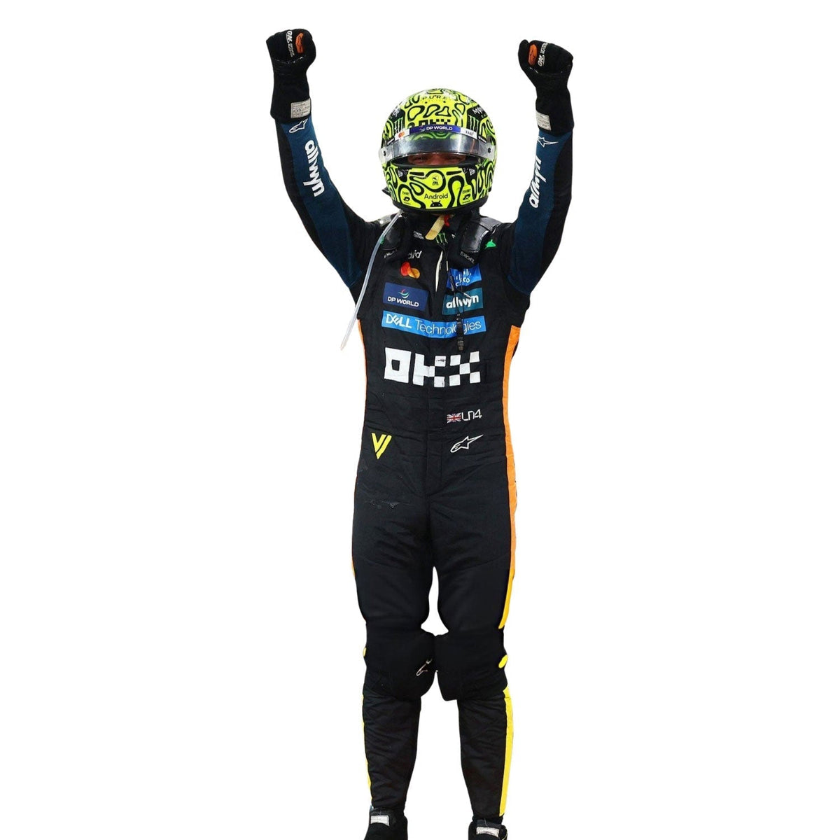 Lando Norris Racing Suit Replica 2025 Abu Dhabi: lando Norris F1 Race McLaren Abu Dhabi GP Grand Prix Suit.