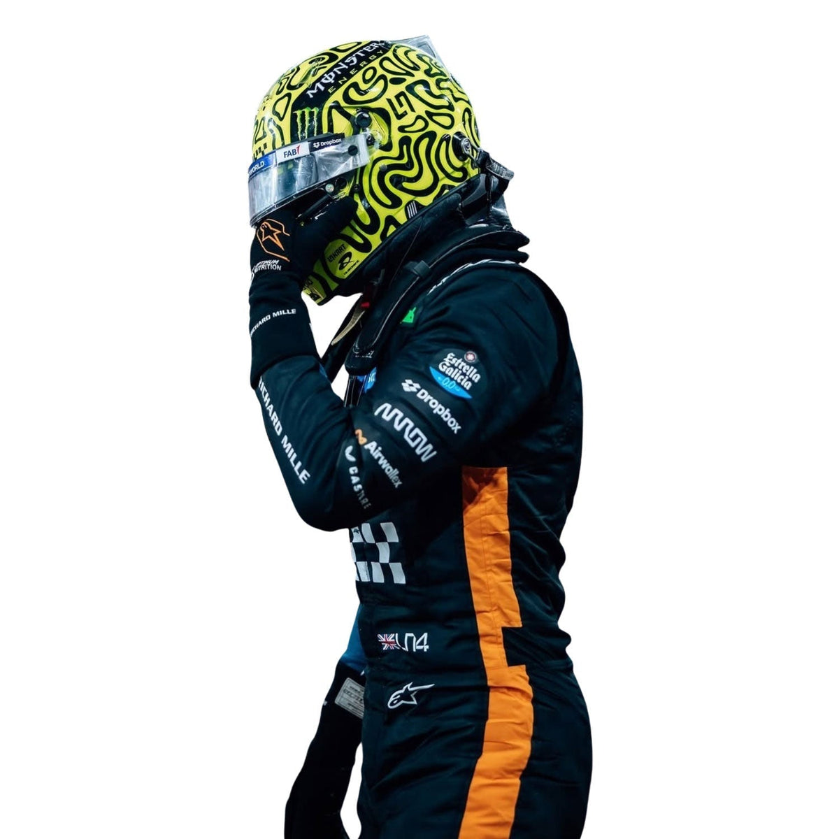 Lando Norris Racing Suit Replica 2025 Abu Dhabi: lando Norris F1 Race McLaren Abu Dhabi GP Grand Prix Suit.