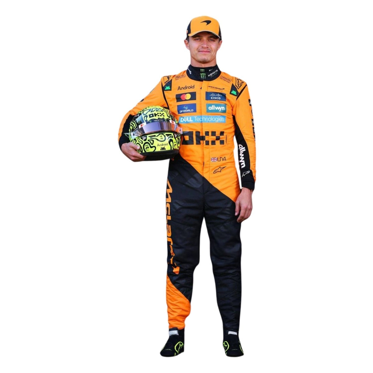 2025 Lando Norris Racing Suit Replica: lando Norris F1 Race Replica McLaren Grand Prix Suit.