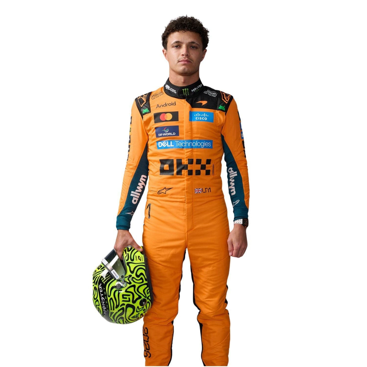 Lando Norris 2026 Racing Suit Replica: lando Norris F1 Race McLaren Motorsport Suit.