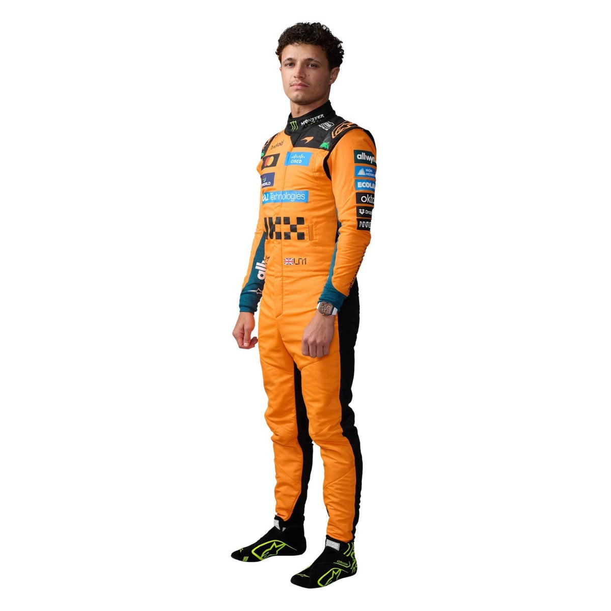 Lando Norris 2026 Racing Suit Replica: lando Norris F1 Race McLaren Motorsport Suit.