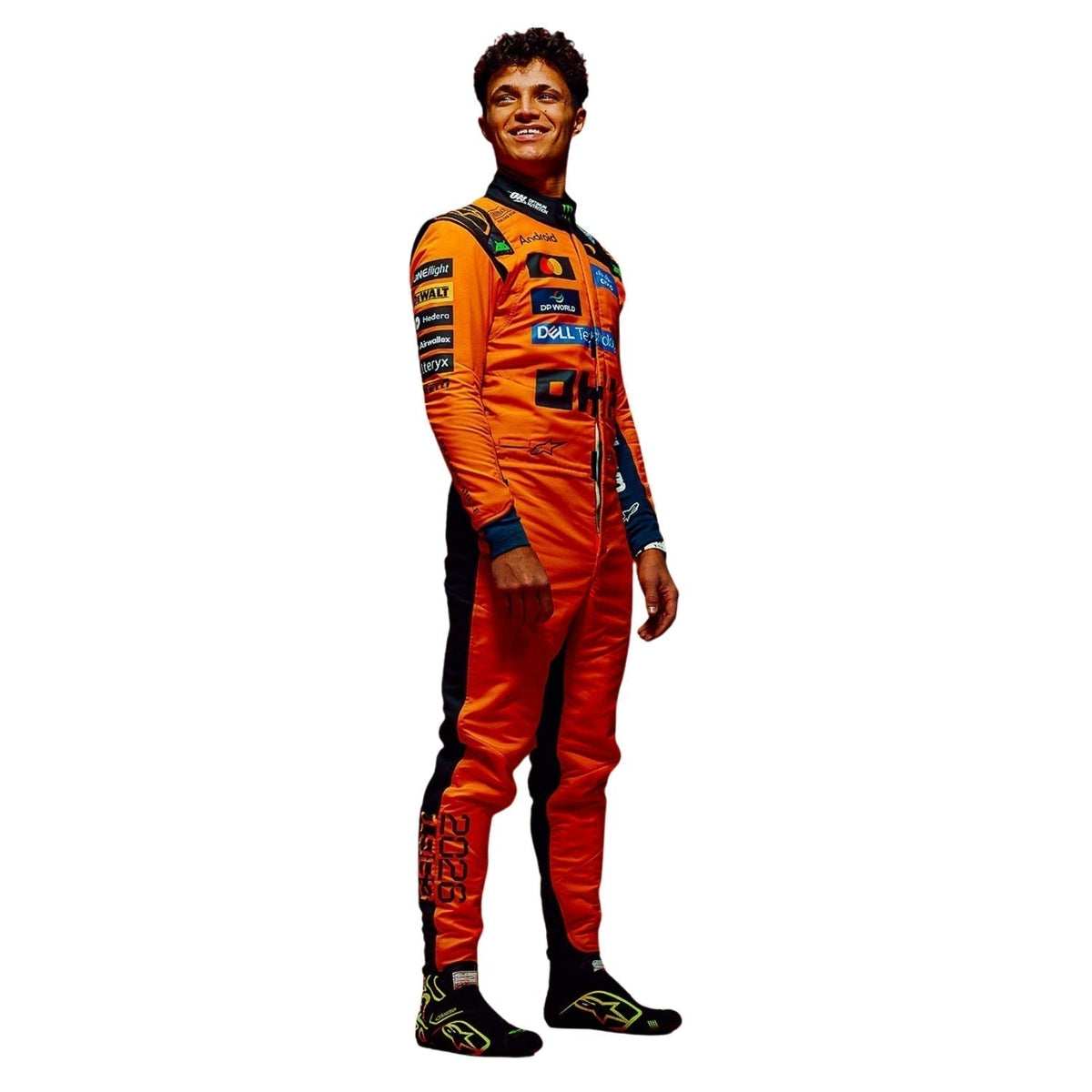 Lando Norris 2026 Racing Suit Replica: lando Norris F1 Race McLaren Motorsport Suit Right.