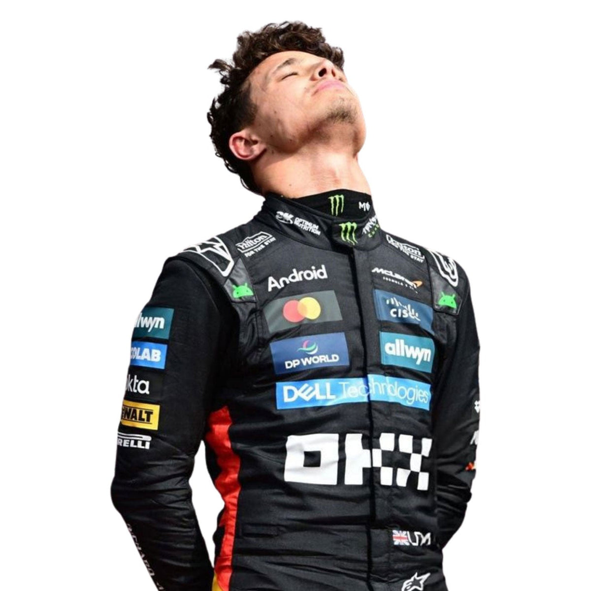Lando Norris 2025 Racing Suit Replica – British GP: lando Norris F1 Race Replica McLaren Silverstone British GP Motorsport Suit.