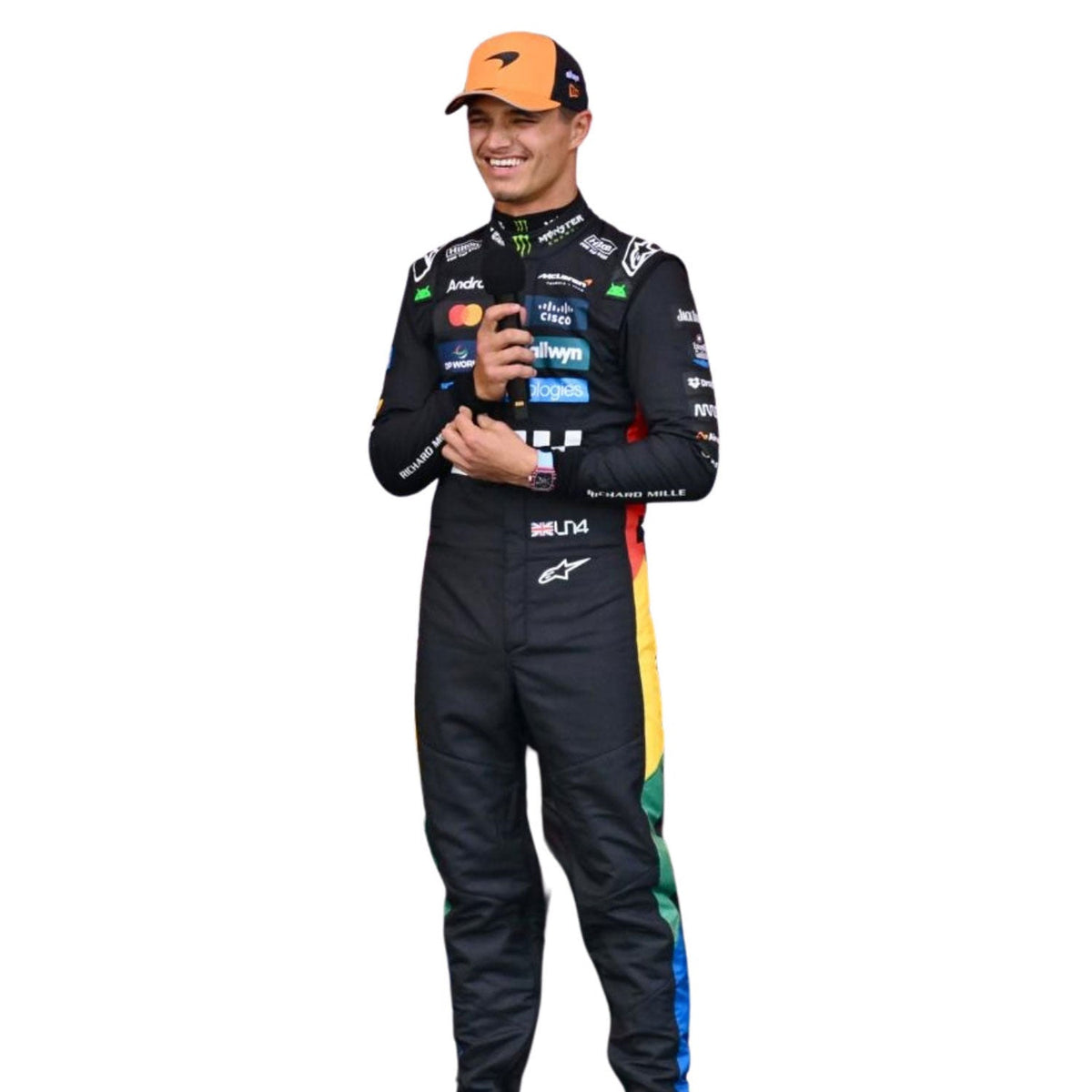 Lando Norris 2025 Racing Suit Replica – British GP: lando Norris F1 Race Replica McLaren Silverstone British GP Motorsport Suit.