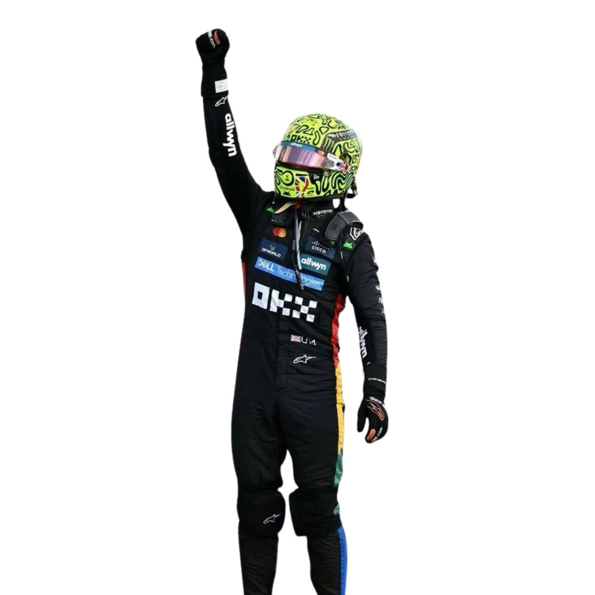 Lando Norris 2025 Racing Suit Replica – British GP: lando Norris F1 Race Replica McLaren Silverstone British GP Motorsport Suit.