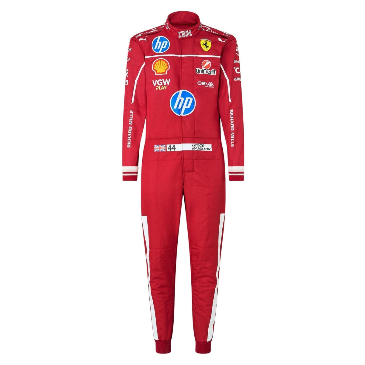 Lewis Hamilton 2025 Racing Suit Replica: lewis Hamilton F1 Race Ferrari Grand Prix Suit.