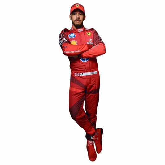 2025 Lewis Hamilton Las Vegas GP Racing Suit Replica: lewis Hamilton F1 Race Ferrari Las Vegas GP Driver Suit.