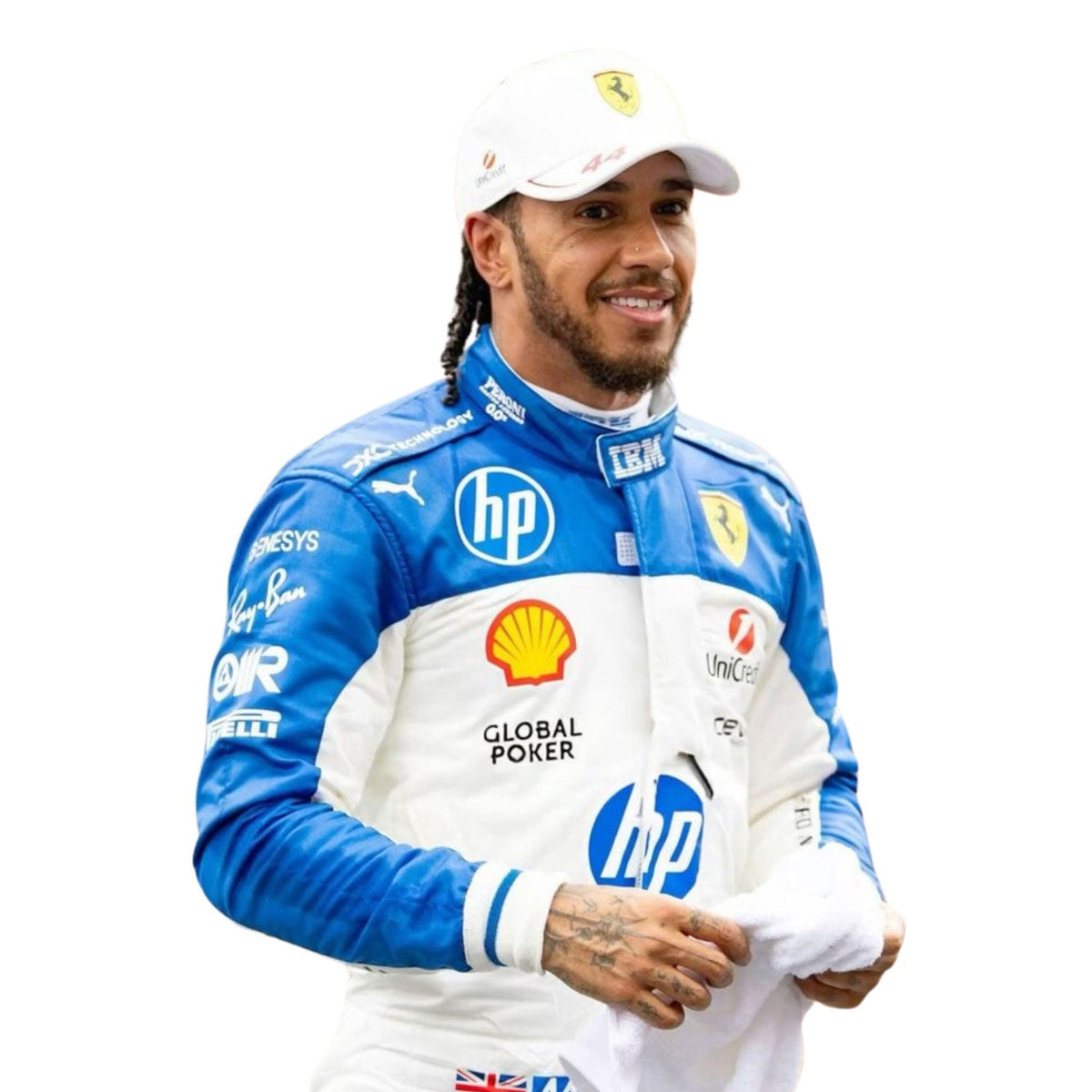 Lewis Hamilton Miami GP 2025 Racing Suit Replica: lewis Hamilton F1 Race Ferrari Miami GP Grand Prix Suit.