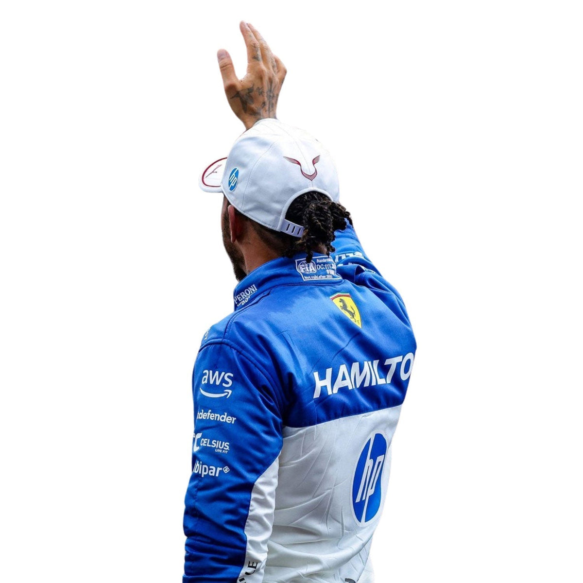 Lewis Hamilton Miami GP 2025 Racing Suit Replica: lewis Hamilton F1 Race Ferrari Miami GP Grand Prix Suit.