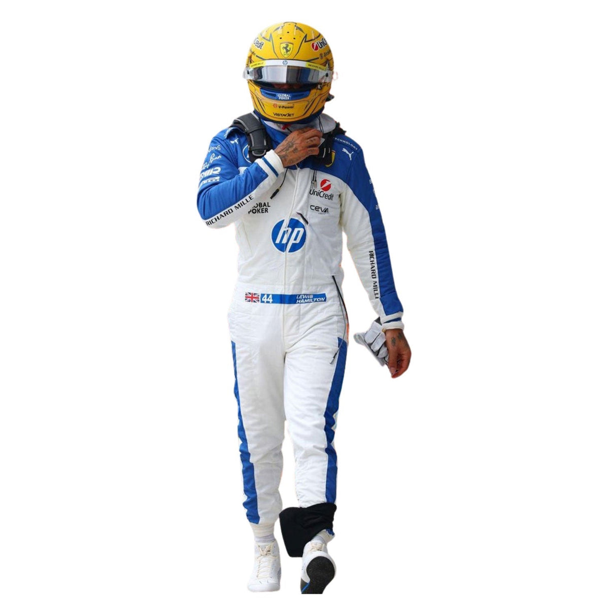 Lewis Hamilton Miami GP 2025 Racing Suit Replica: lewis Hamilton F1 Race Ferrari Miami GP Grand Prix Suit.