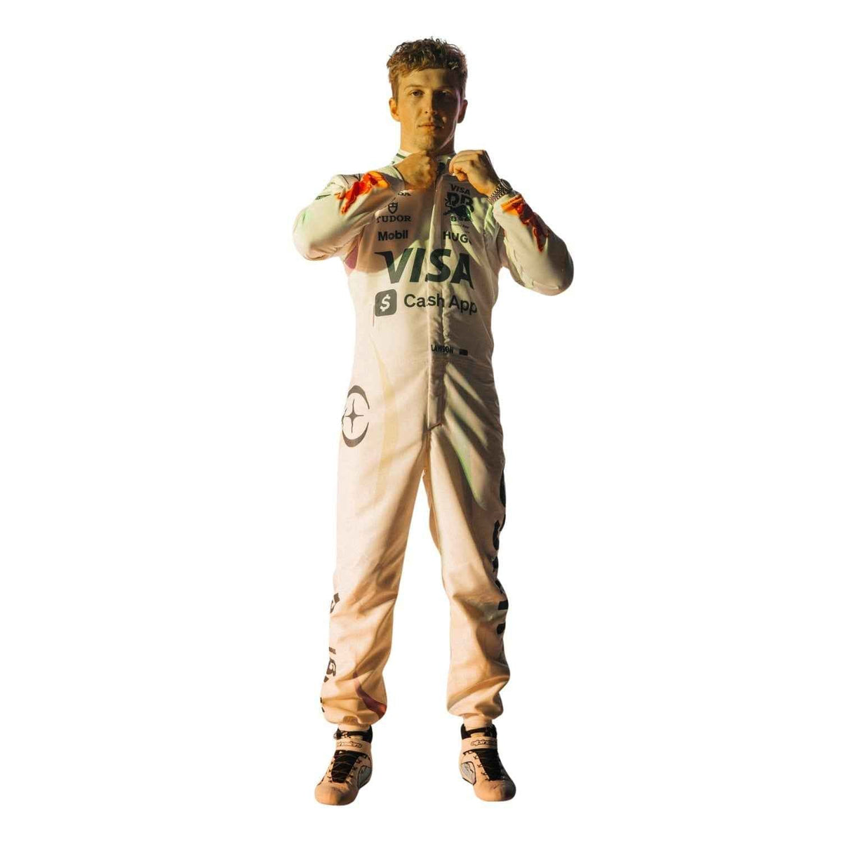 2025 Liam Lawson Las Vegas Racing Suit Replica: liam Lawson F1 Race VCARB Las Vegas Motorsport Suit.