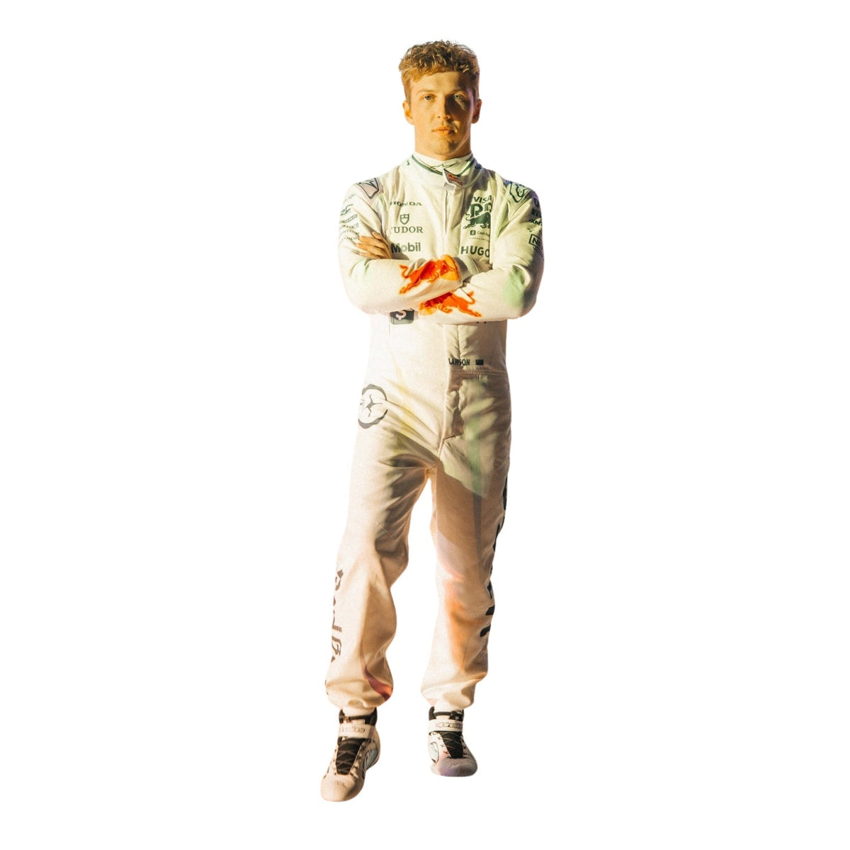 2025 Liam Lawson Las Vegas Racing Suit Replica: liam Lawson F1 Race VCARB Las Vegas Motorsport Suit.