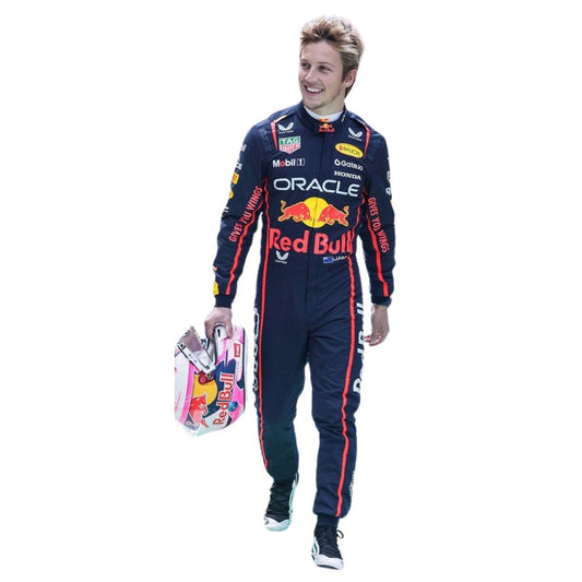 Liam Lawson Racing Suit Replica 2025: liam Lawson F1 Race Red Bull Grand Prix Suit.
