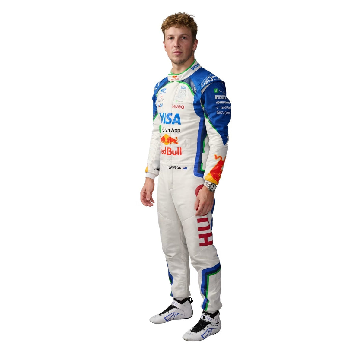 2026 Liam Lawson Racing Suit Replica: liam Lawson F1 Race VCARB Grand Prix Suit.