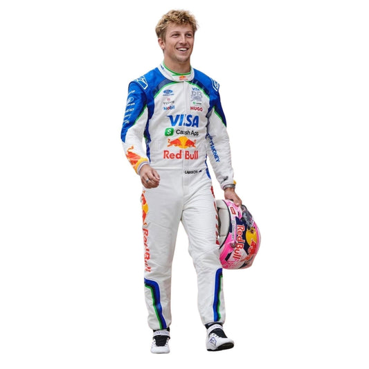 2026 Liam Lawson Racing Suit Replica: liam Lawson F1 Race VCARB Grand Prix Suit.