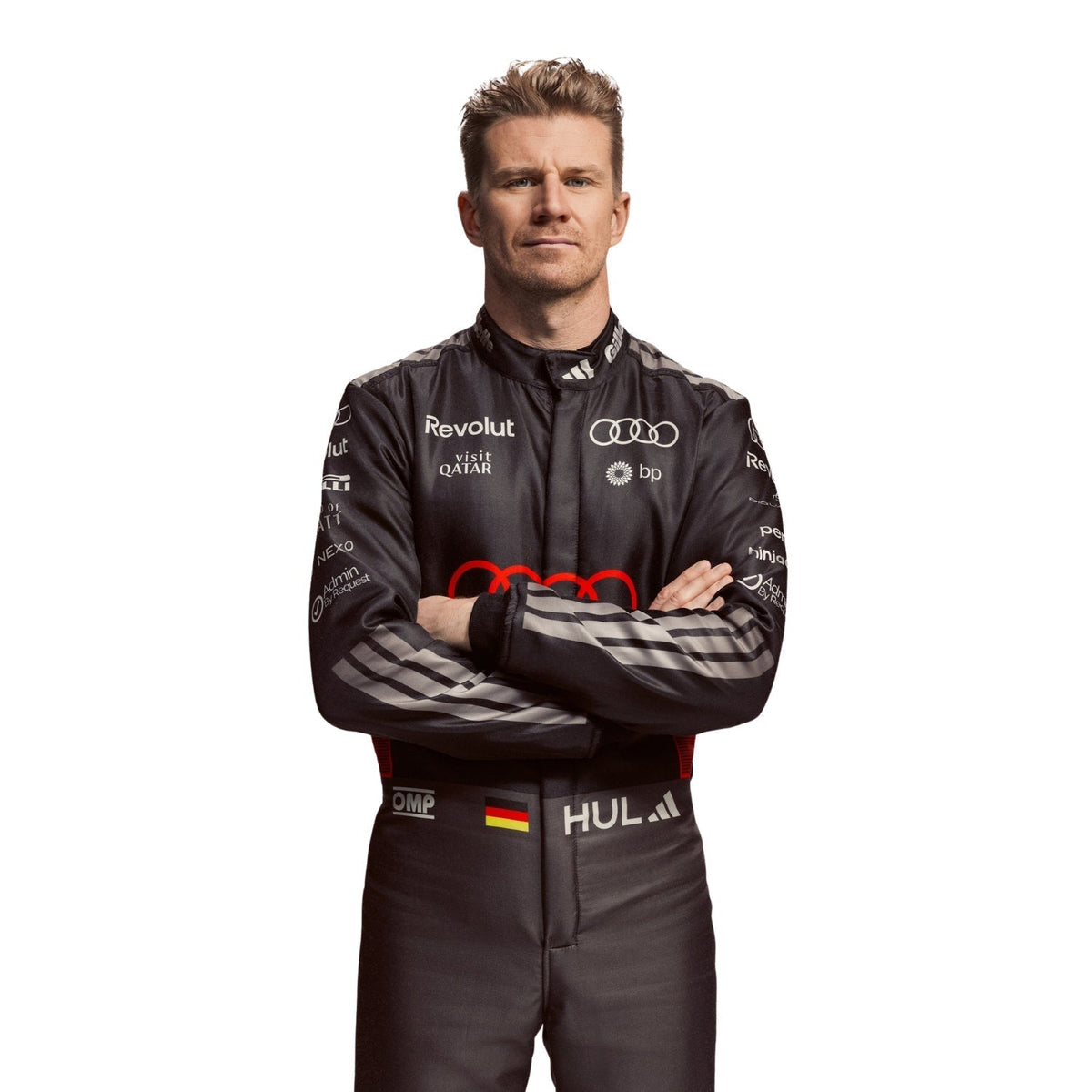 Nico Hulkenberg 2026 Racing Suit Replica: nico Hulkenberg F1 Race Replica Audi Motorsport Suit.