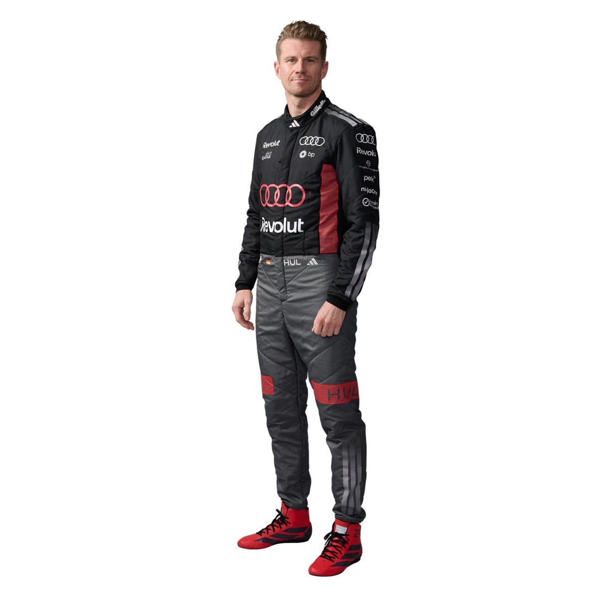 Nico Hulkenberg 2026 Racing Suit Replica: nico Hulkenberg F1 Race Replica Audi Motorsport Suit.
