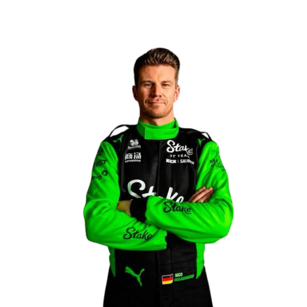 2025 Nico Hulkenberg Racing Suit Replica: nico Hulkenberg F1 Race Replica Kick Sauber Grand Prix Suit.