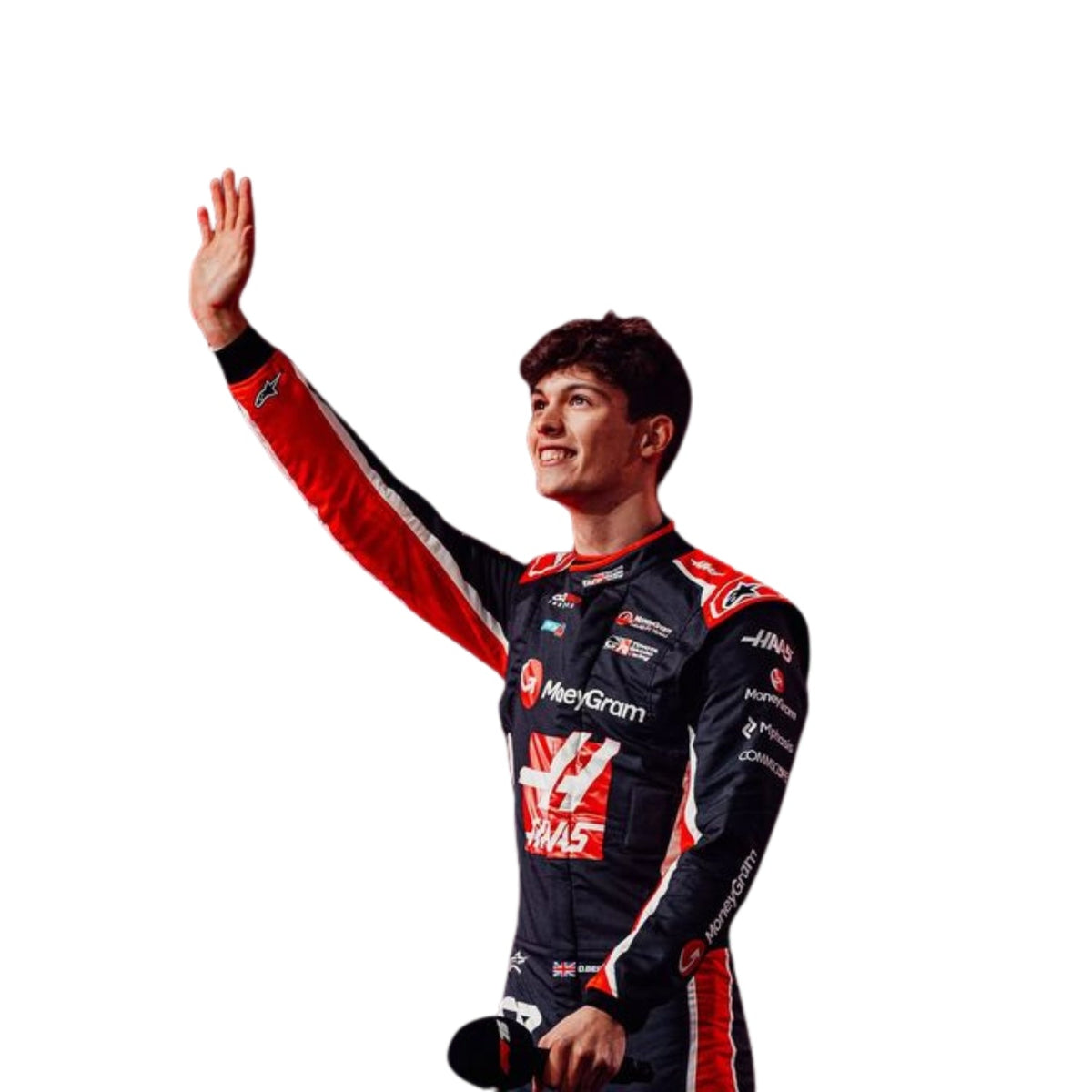 Oliver Bearman Racing Suit Replica 2025: oliver Bearman F1 Race Haas Grand Prix Suit.