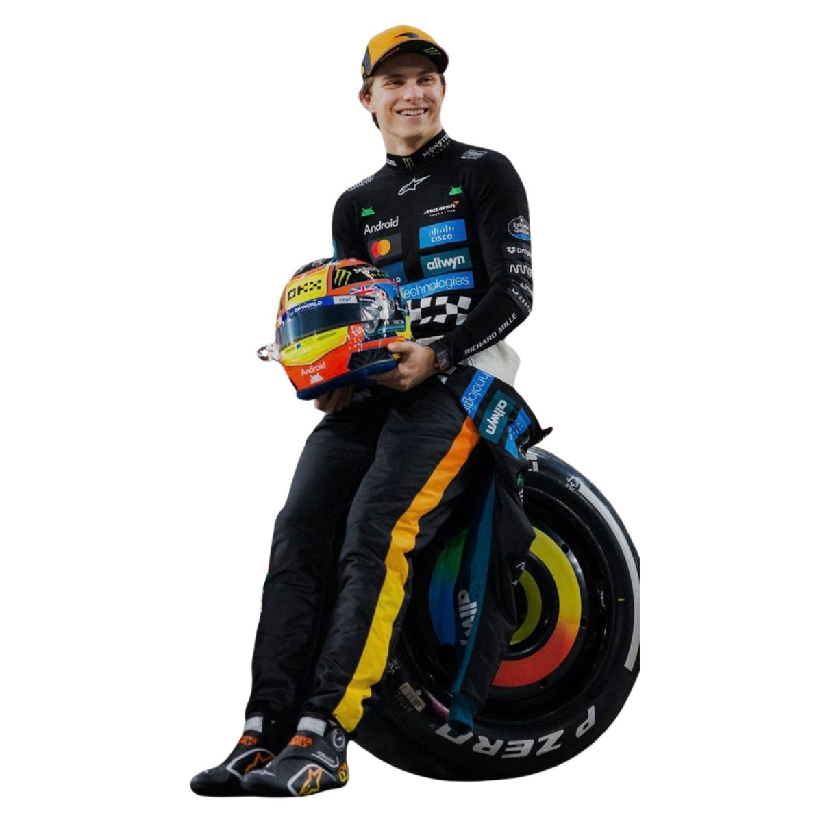 2025 Racing Suit Replica – Oscar Piastri Abu Dhabi: oscar Piastri F1 Race Replica McLaren Abu Dhabi GP Driver Suit.