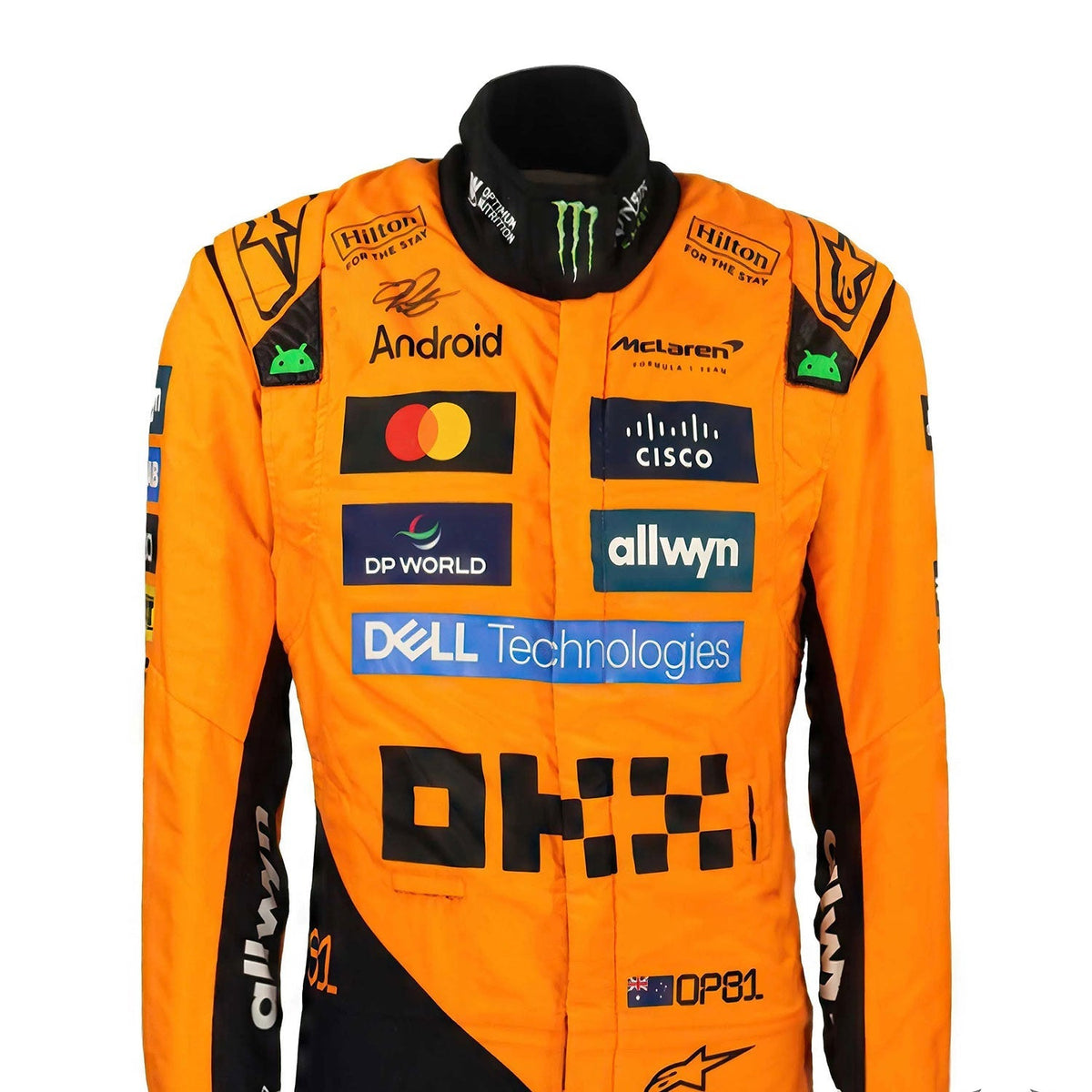 Oscar Piastri Racing Suit Replica 2025: oscar Piastri F1 Race Replica McLaren Motorsport Suit.