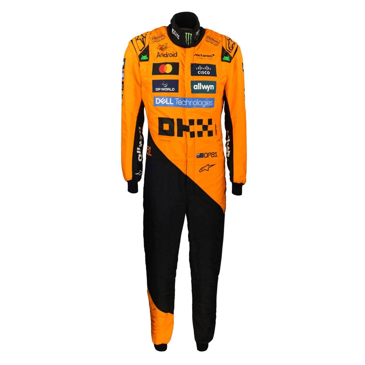 Oscar Piastri Racing Suit Replica 2025: oscar Piastri F1 Race Replica McLaren Motorsport Suit.