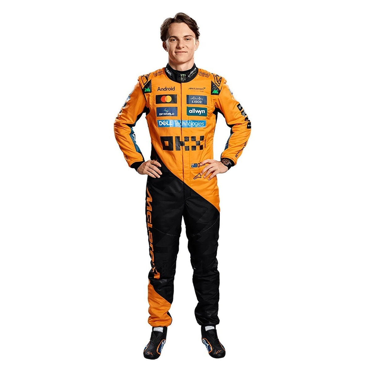 Oscar Piastri Racing Suit Replica 2025: oscar Piastri F1 Race Replica McLaren Motorsport Suit.