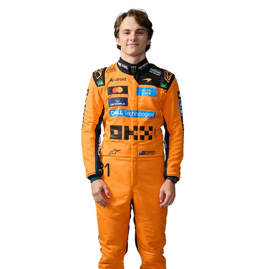 Oscar Piastri Racing Suit Replica 2026: oscar Piastri F1 Race Replica McLaren Motorsport Suit.