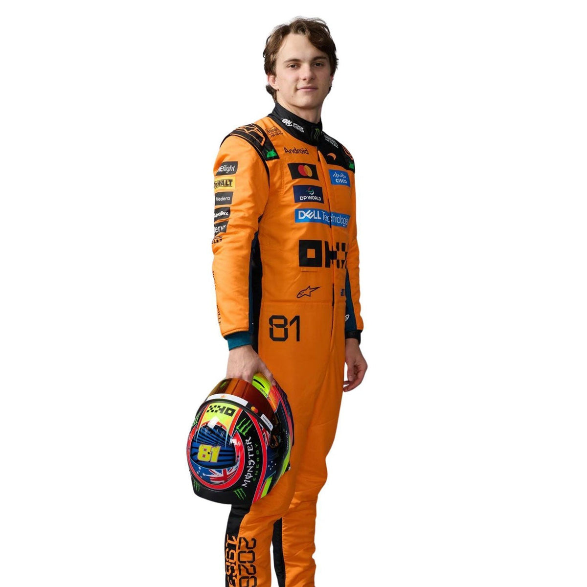 Oscar Piastri Racing Suit Replica 2026: oscar Piastri F1 Race Replica McLaren Motorsport Suit.