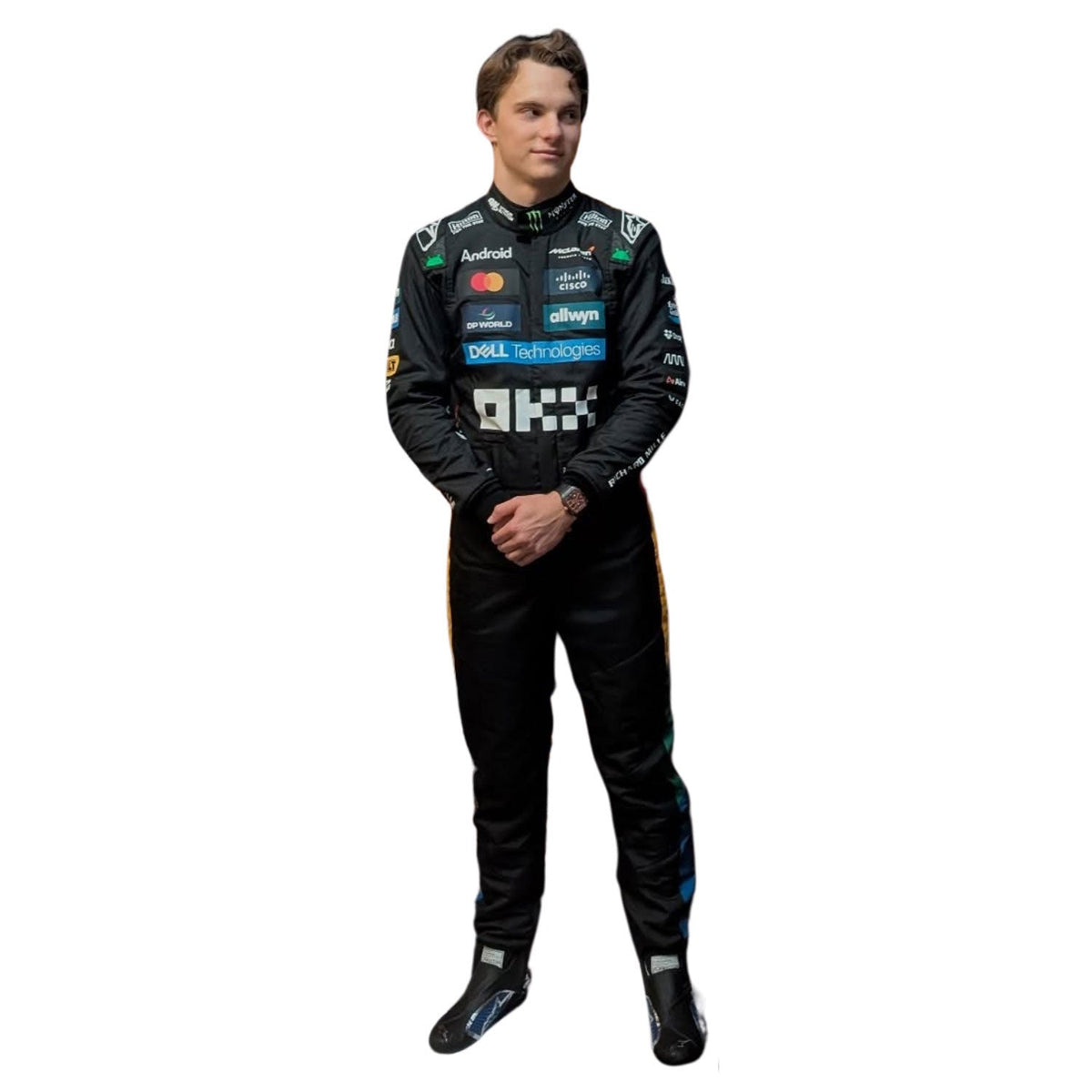 Oscar Piastri Racing Suit Replica 2025 British GP: oscar Piastri F1 Race McLaren Silverstone British GP Driver Suit.