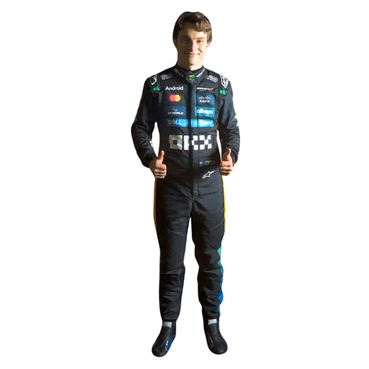 Oscar Piastri Racing Suit Replica 2025 British GP: oscar Piastri F1 Race McLaren Silverstone British GP Driver Suit.